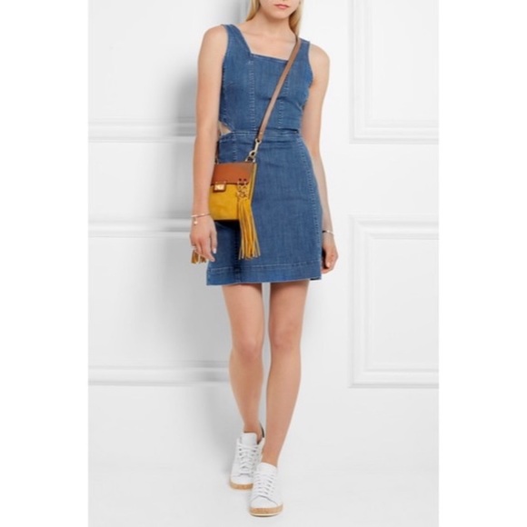 madewell denim mini dress